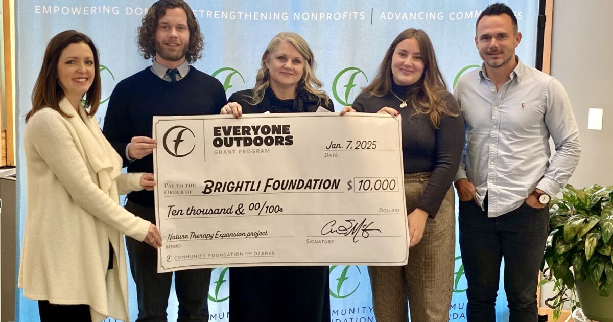 Brightli nature therapy program awarded… | Burrell Behavioral Health